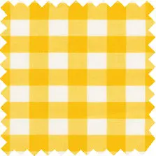 Made-To-Order Fabric In Yellow Medium Gingham Poplin 1