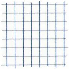 Made-To-Order Fabric In White/Blue Graph Check Poplin 1