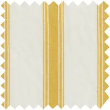 Made-To-Order Fabric In Gold/Ivory Balanced Stripe Poplin 1