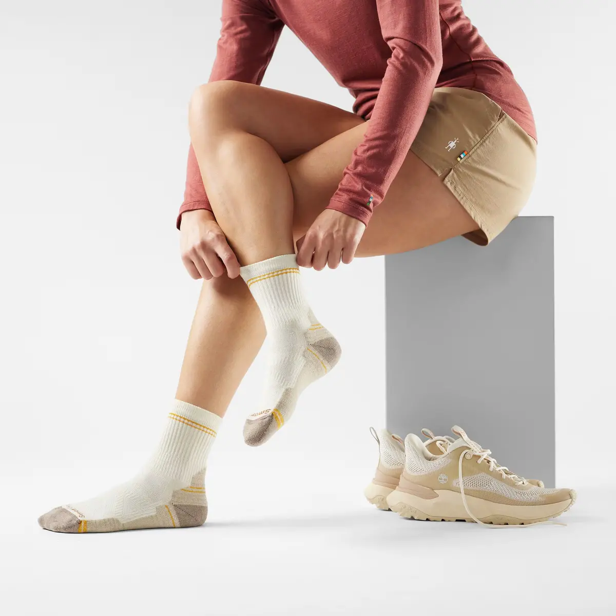 Hike Light Cushion Mid Crew Socks (Women's) - Sw001572 5