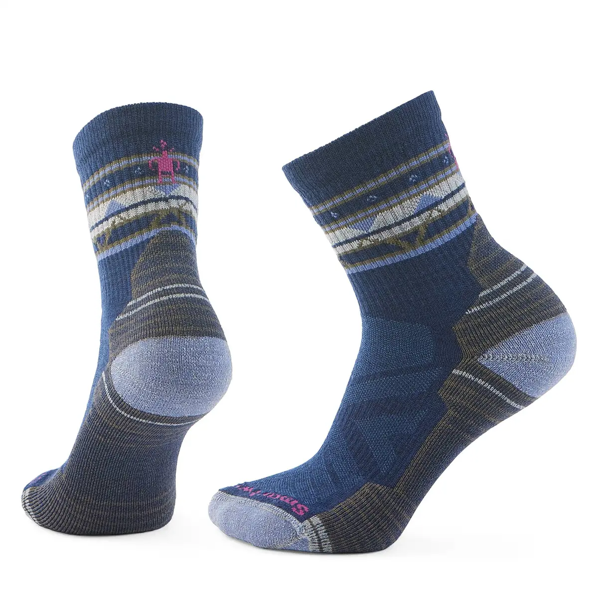 Hike Light-Cushion Zig Zag Valley Mid-Cut Socks for Women - SW001580 - Image 9