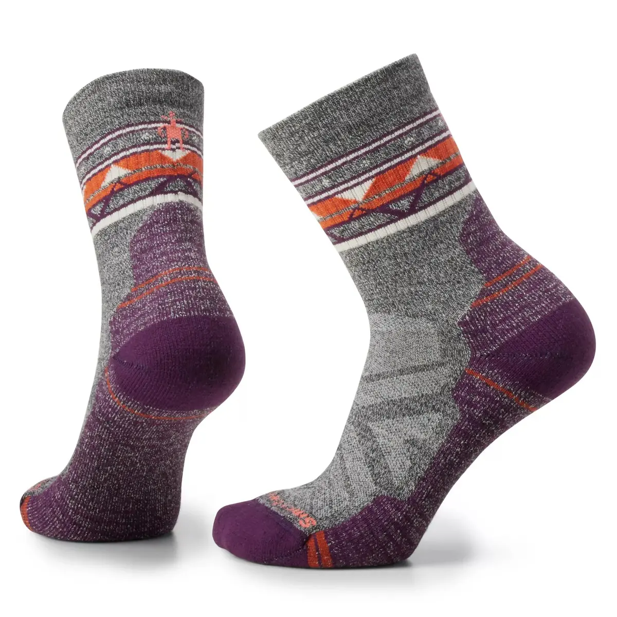 Hike Light Cushion Zig Zag Valley Mid Crew Socks (Women's) - Sw001580 4