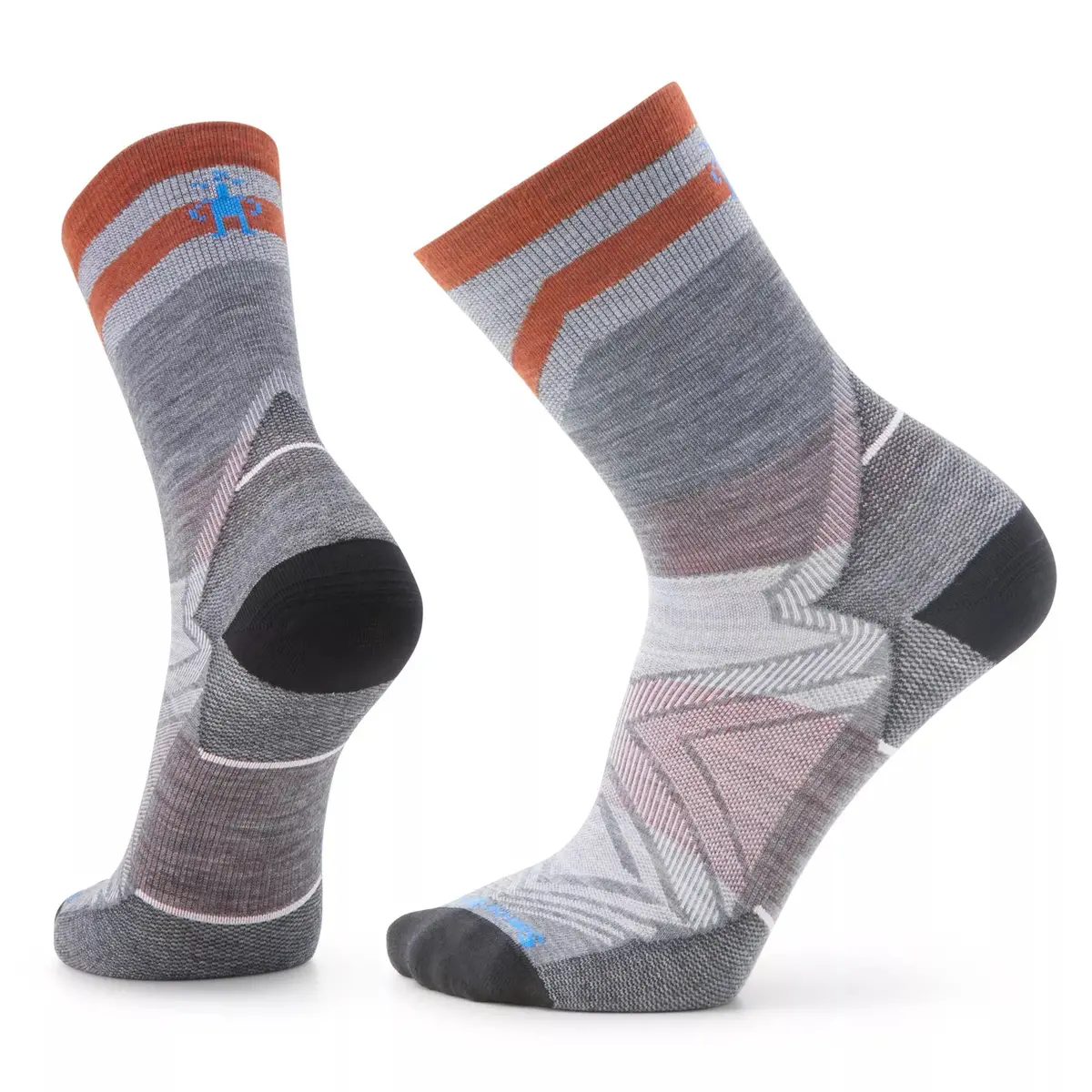 Run Zero Cushion Mid Crew Pattern Socks - Sw001656 4
