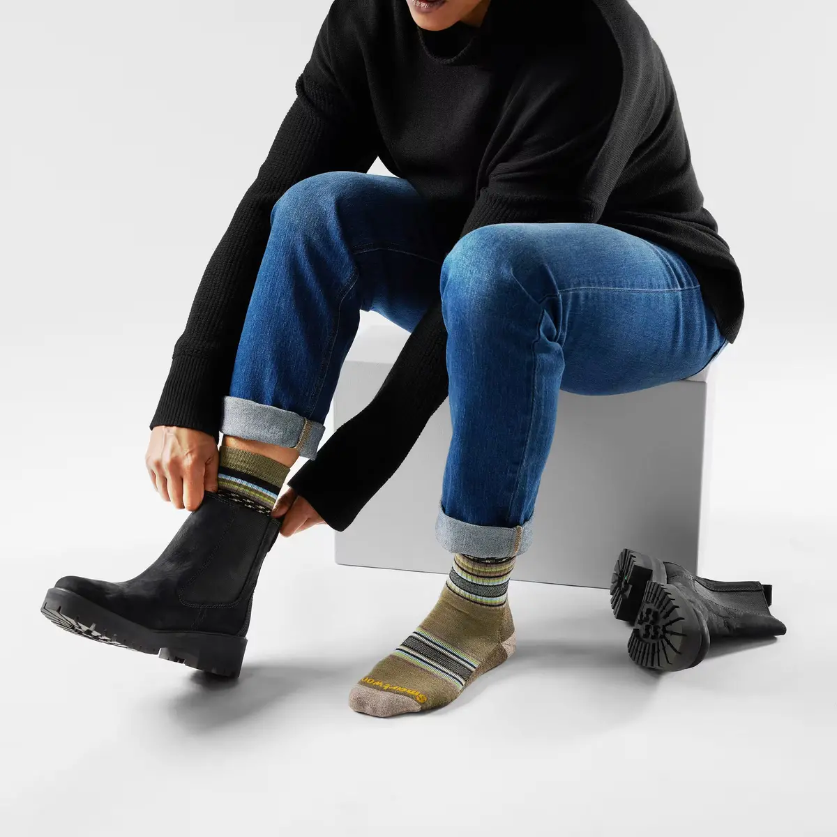 Everyday Regarita Crew Socks - Light Cushion - Sw001738 2
