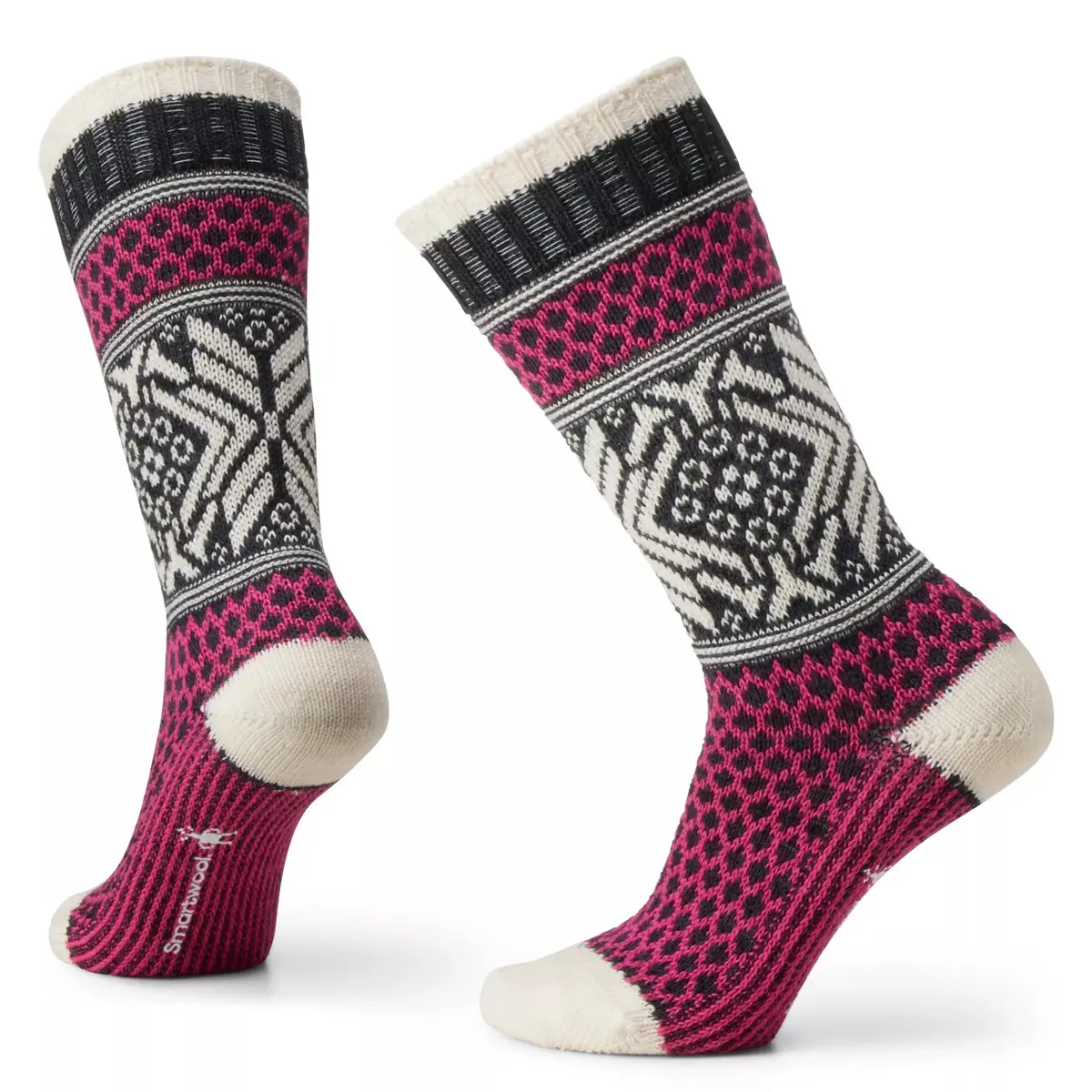 Everyday Popcorn Snowflake Full-Cushion Crew Socks for Women - SKU Sw001846