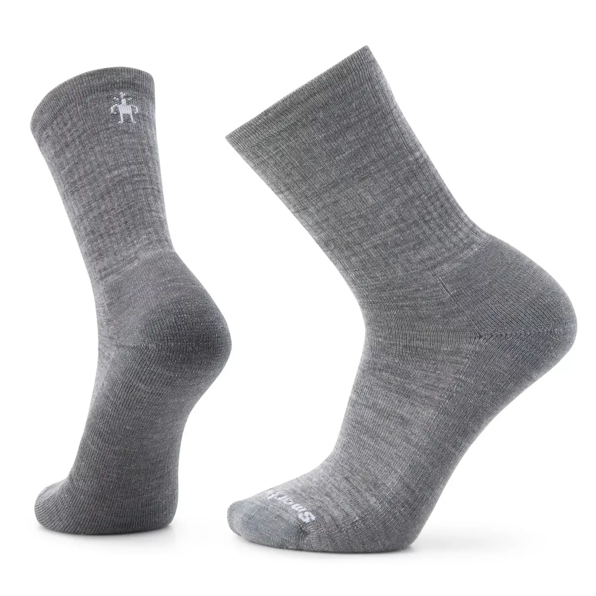 Everyday Solid Rib Light Cushion Crew Socks - Sw001887 1