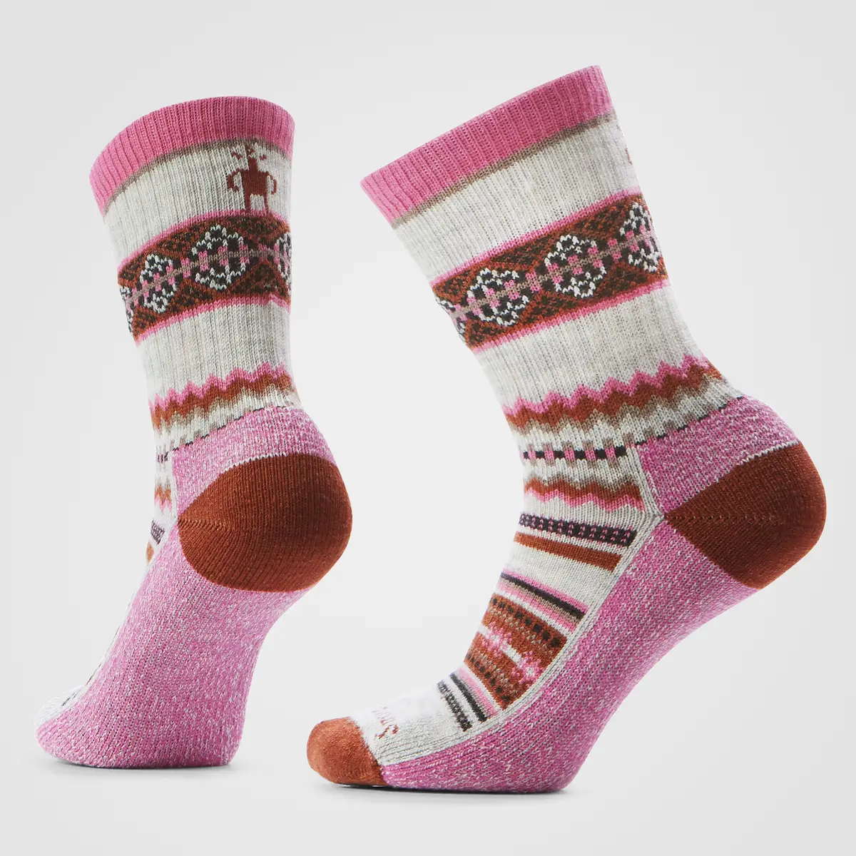 Snowed-In Sweater Print Light-Cushion Everyday Crew Socks – SW002186 - Image 7