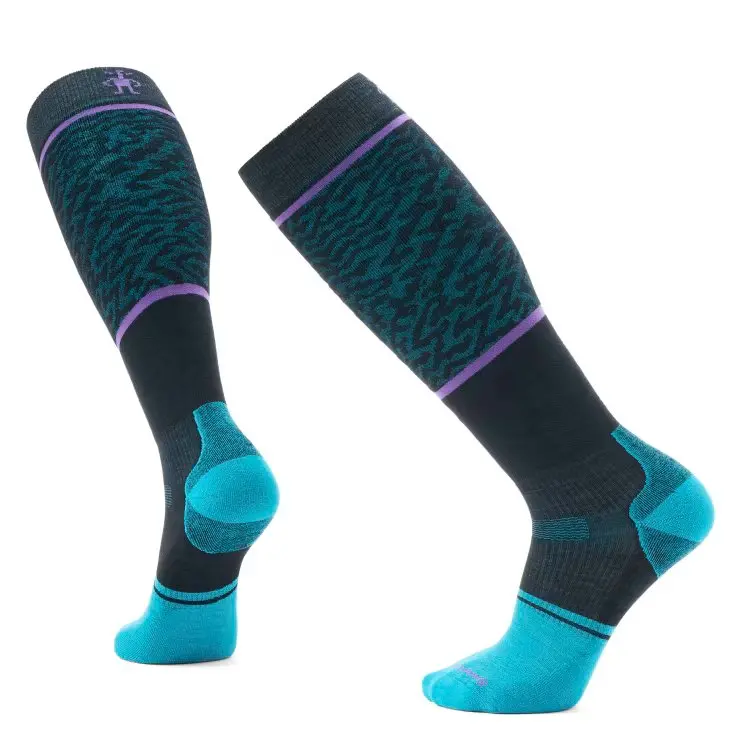Snowboard Targeted Cusion Retro Line Over The Calf Socks (Men's) - Sw002489 1