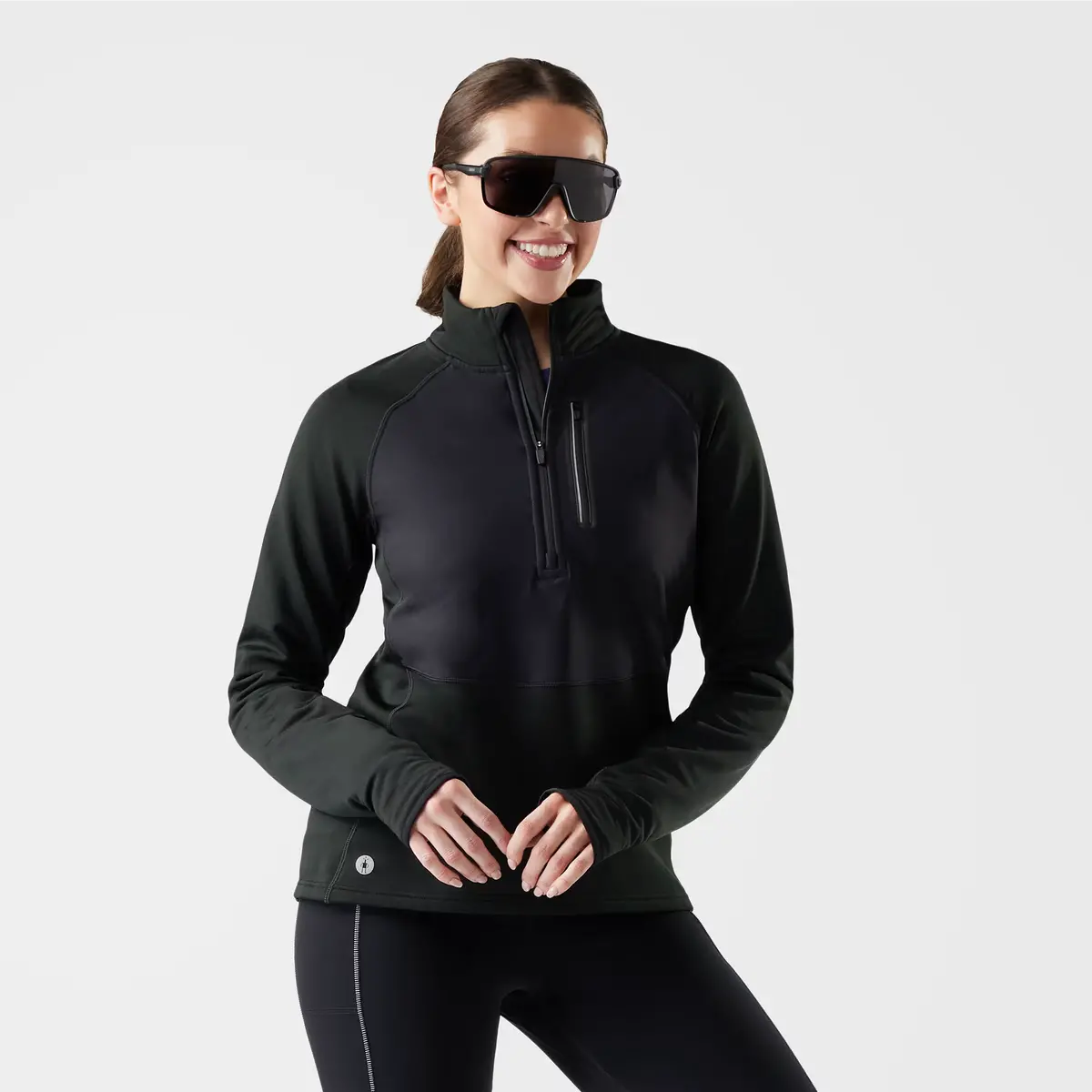 Active Fleece Wind 1/2 Zip (Women's) - Sw002660 1