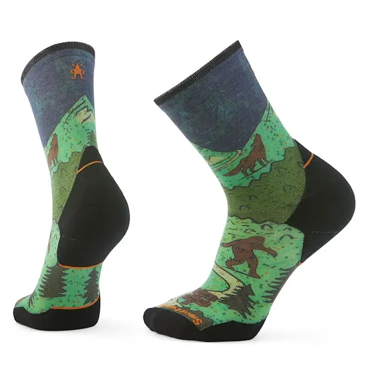 Trail Run Neature Print Crew Socks - Sw002693 1