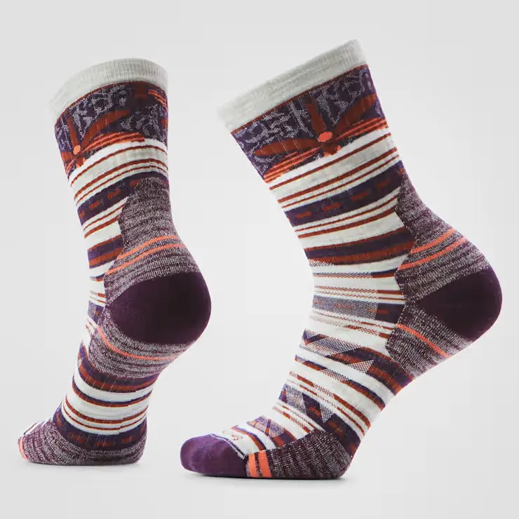 Hike Targeted Cushion Dragon Stitch Mid Crew Socks (Women's) - Sw002879 1