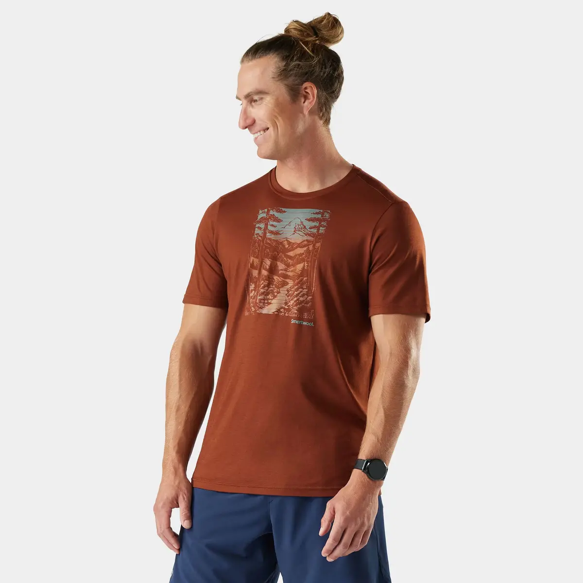 Winding Trail Active Short Sleeve Graphic Tee (Men's) - Sw003064 1