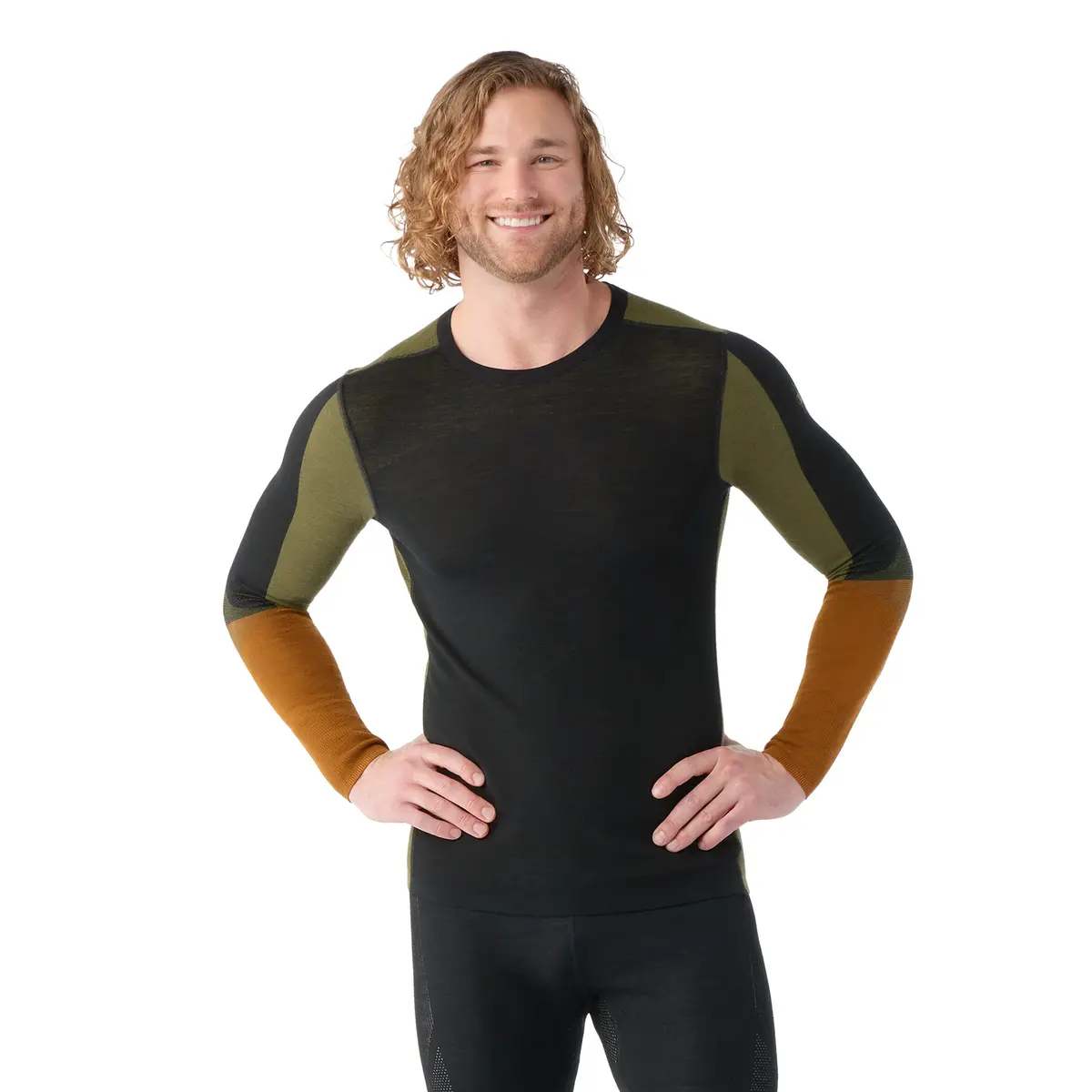 Intraknit™ Thermal Merino Base Layer Colorblock Crew (Men's) - Sw016453 2