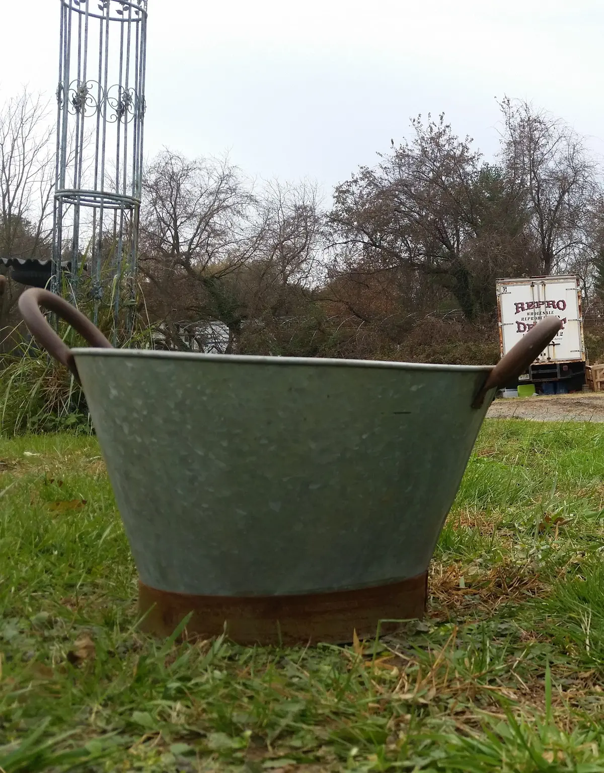 Metal Tin - Small Galvanized Metal Bucket With Handles 2