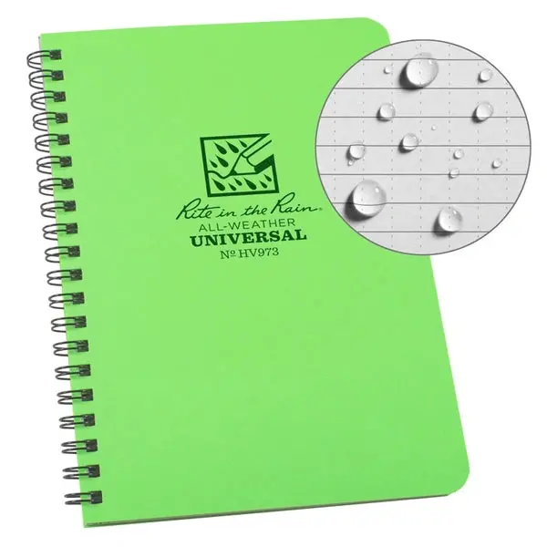 Side Spiral High Vis Notebook 1