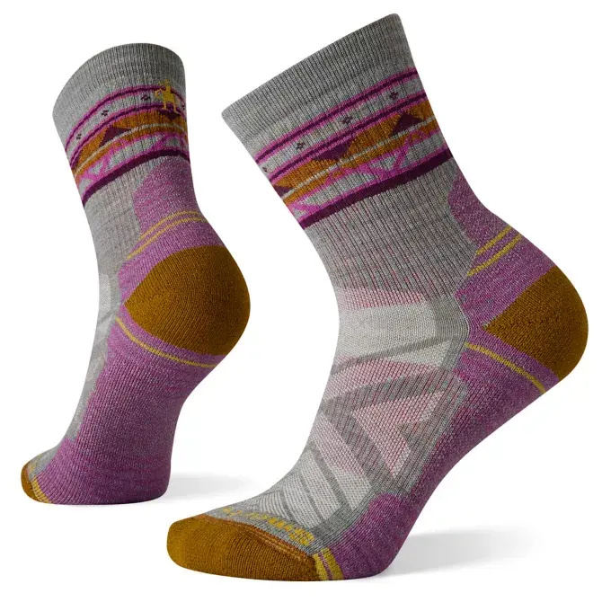 Hike Light Cushion Zig Zag Valley Mid Crew Socks (Women's) - Sw001580 4