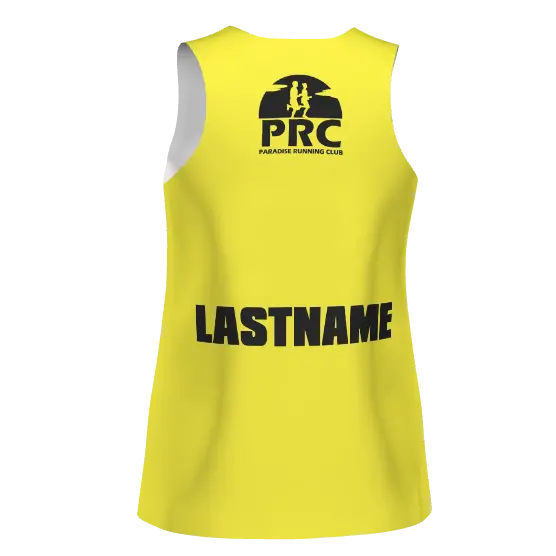 Paradise Running Club - Custom Sublimated Racer Singlet - Black/Yellow - (Women's) - Pre-Order 5