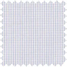 Made-To-Measure Shirt In Blue/White Micro Graph Check Poplin 1