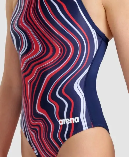 Marbled Lightdrop Back One Piece 14