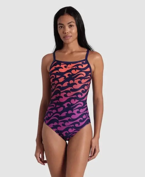 Arena Surfs Up Swimsuit Lightdrop Back (Women's) 1
