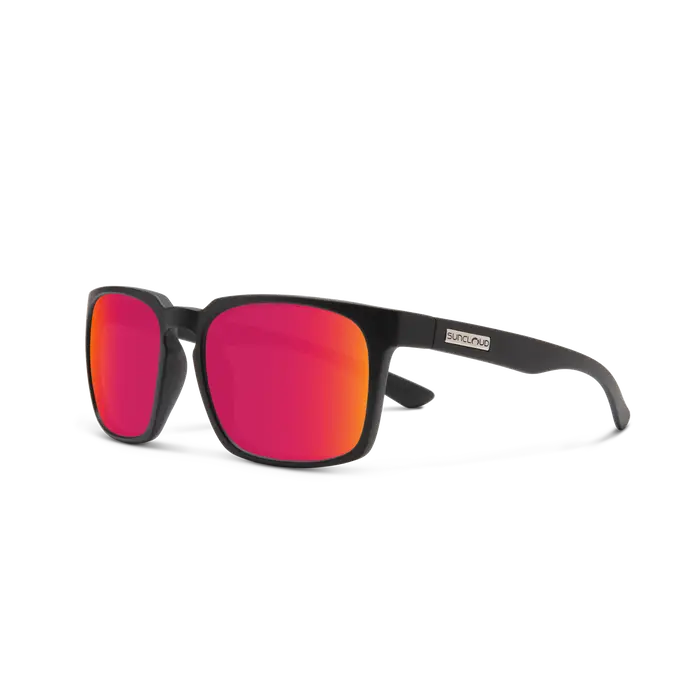 Hundo - Matte Black + Polarized Red Mirror 1