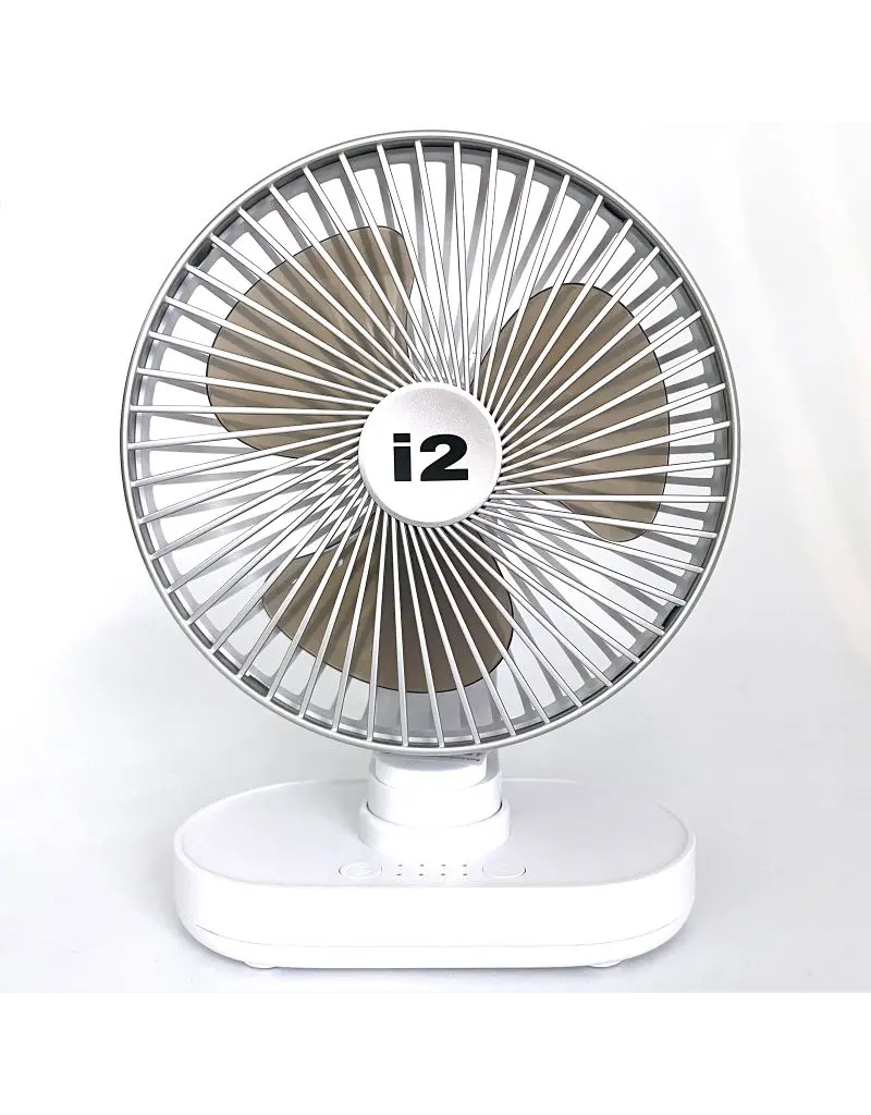 Wireless Desktop Fan - White/Silver 1