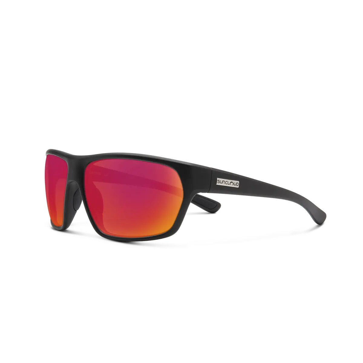 Boone - Matte Black + Polarized Red Mirror Lenses 1