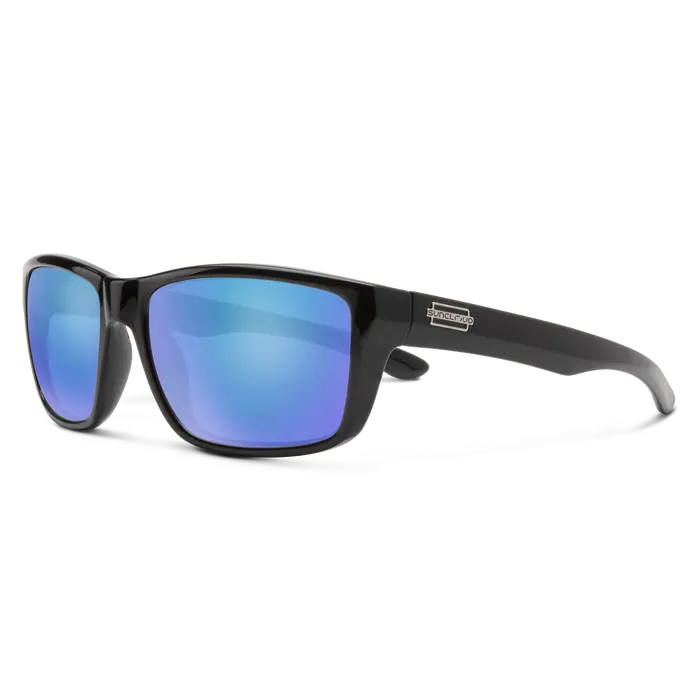 Mayor - Black + Polarized Blue Mirror Lens 1