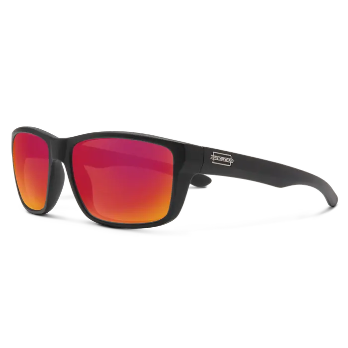 Mayor - Matte Black + Polarized Red Mirror Lens 1