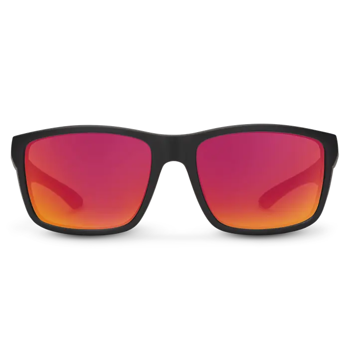 Mayor - Matte Black + Polarized Red Mirror Lens 2