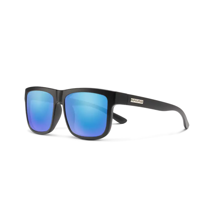 Quiver - Matte Black + Polarized Blue Mirror Lens 1
