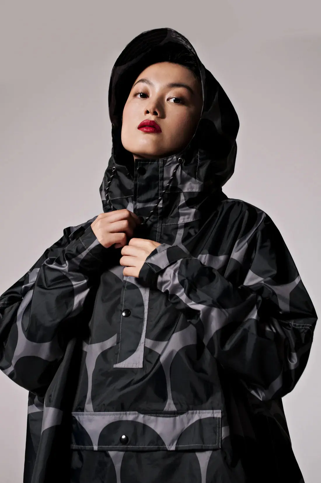 Black Polka - Rain Poncho 2