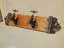 Coat Rack - Retro Style  Cast Iron Water Tap 2 On Solid Wood 1