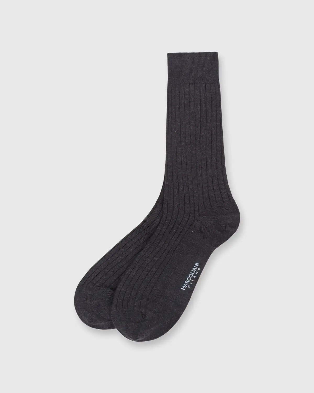 Trouser Dress Socks In Charcoal Extra Fine Merino 1
