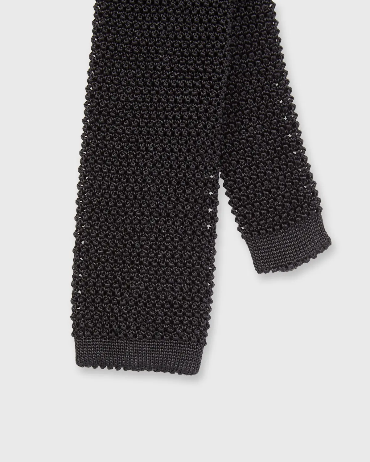 Silk Knit Tie In Black 1