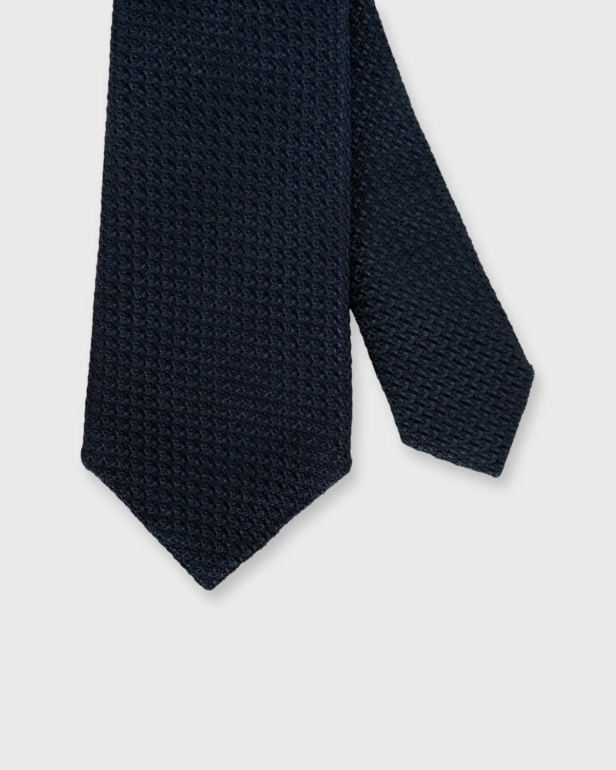 Silk Grosso Grenadine Tie In Dark Navy 1