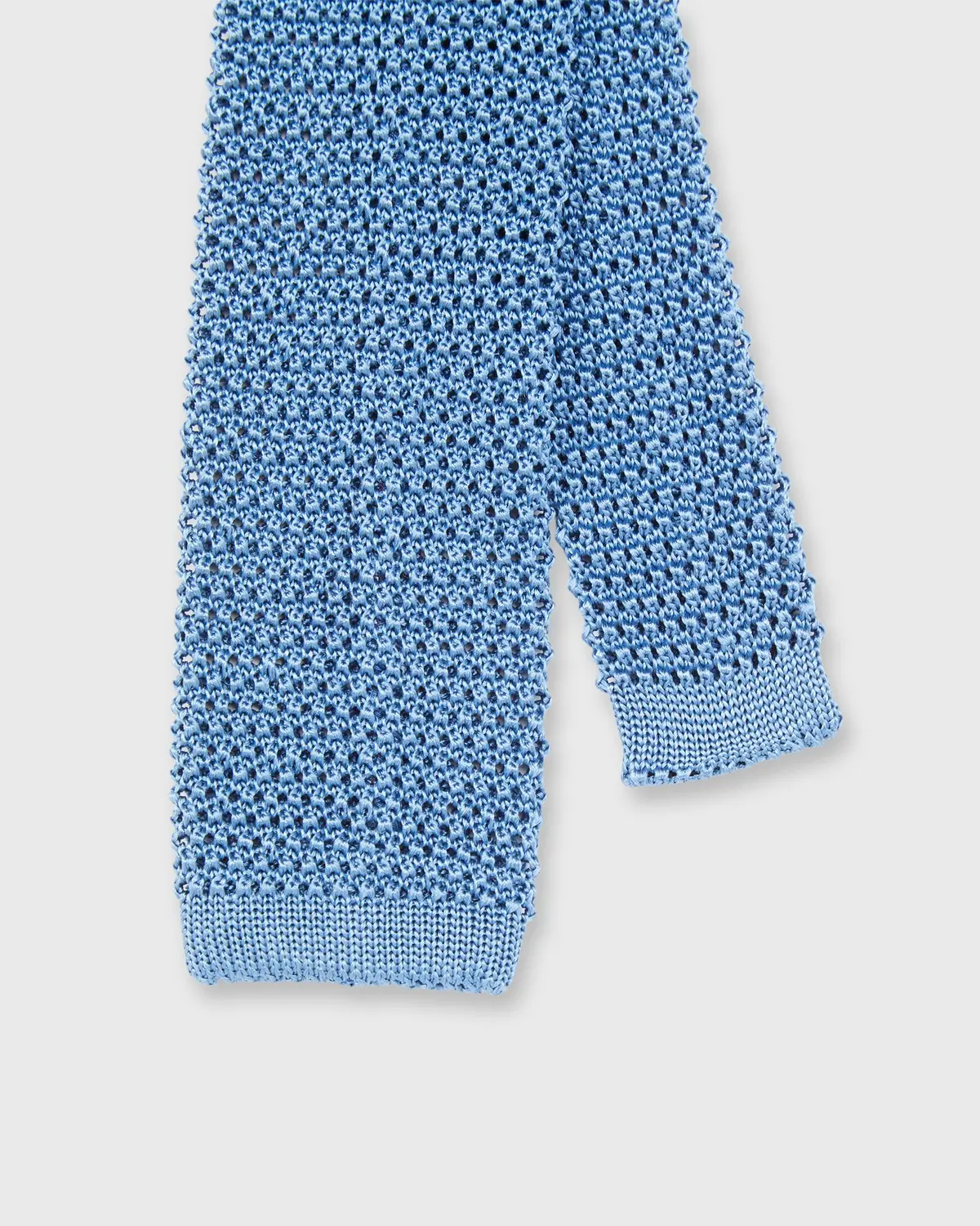 Silk Knit Tie In Light Blue 1