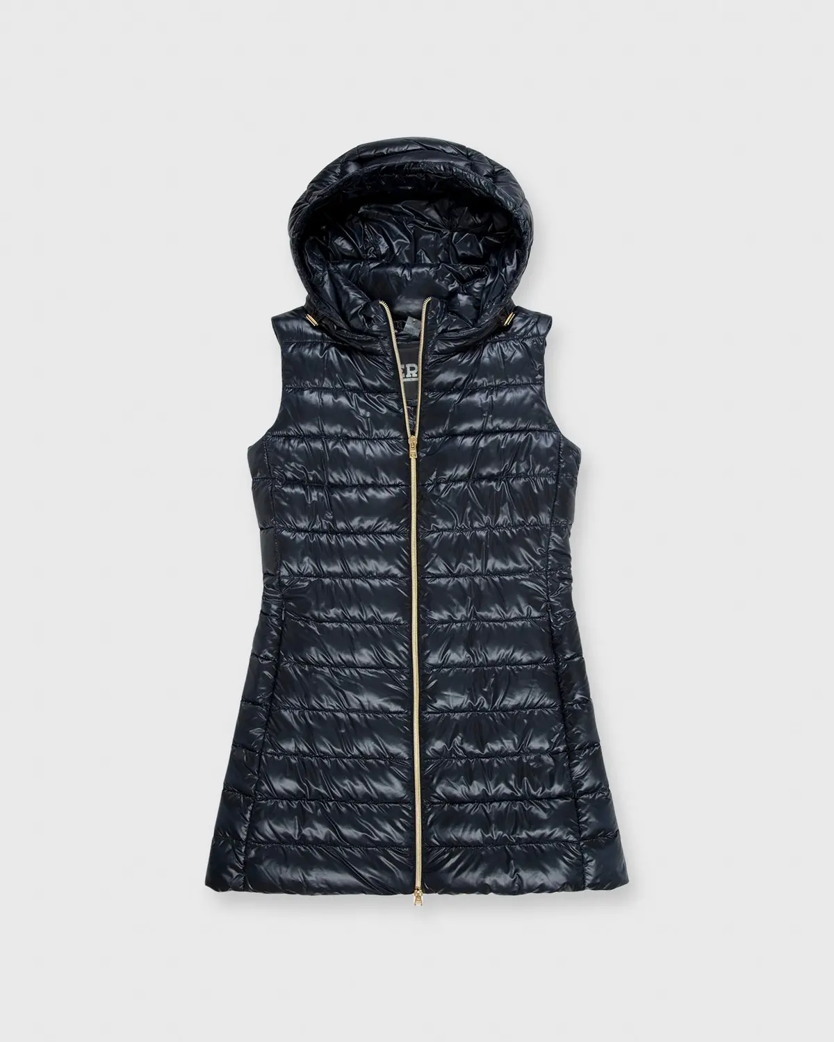 Classic Vest With Removable Hood In Navy 1