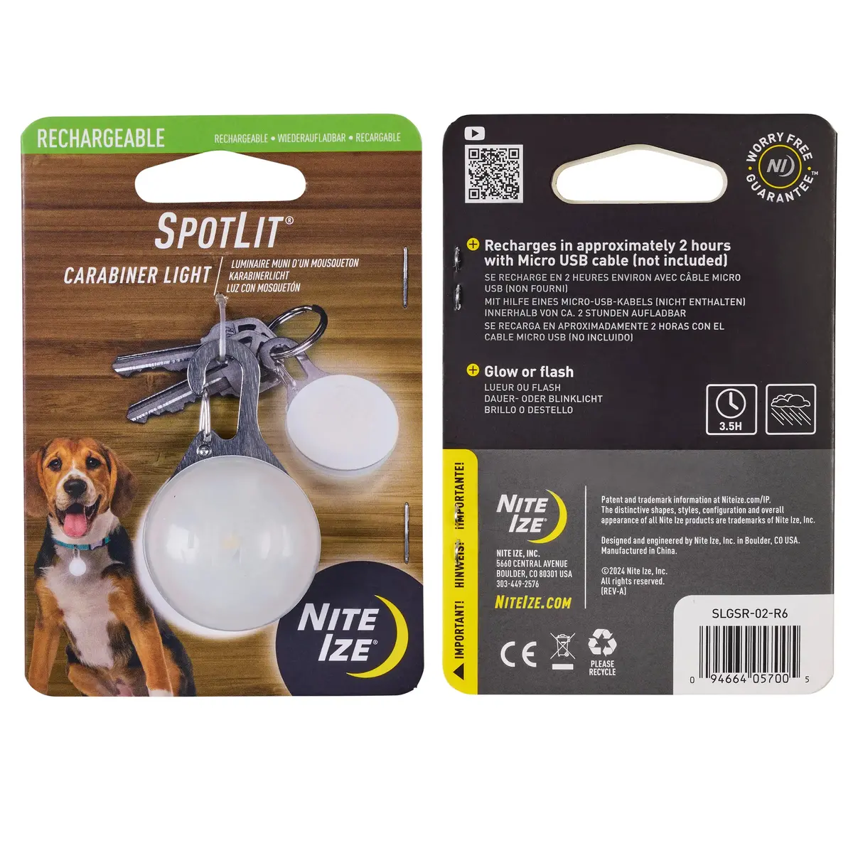 Spotlit® Rechargeable Carabiner Light 1