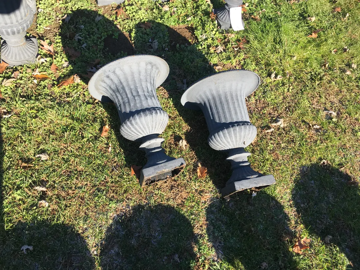 Cast Iron Tall Urn 1