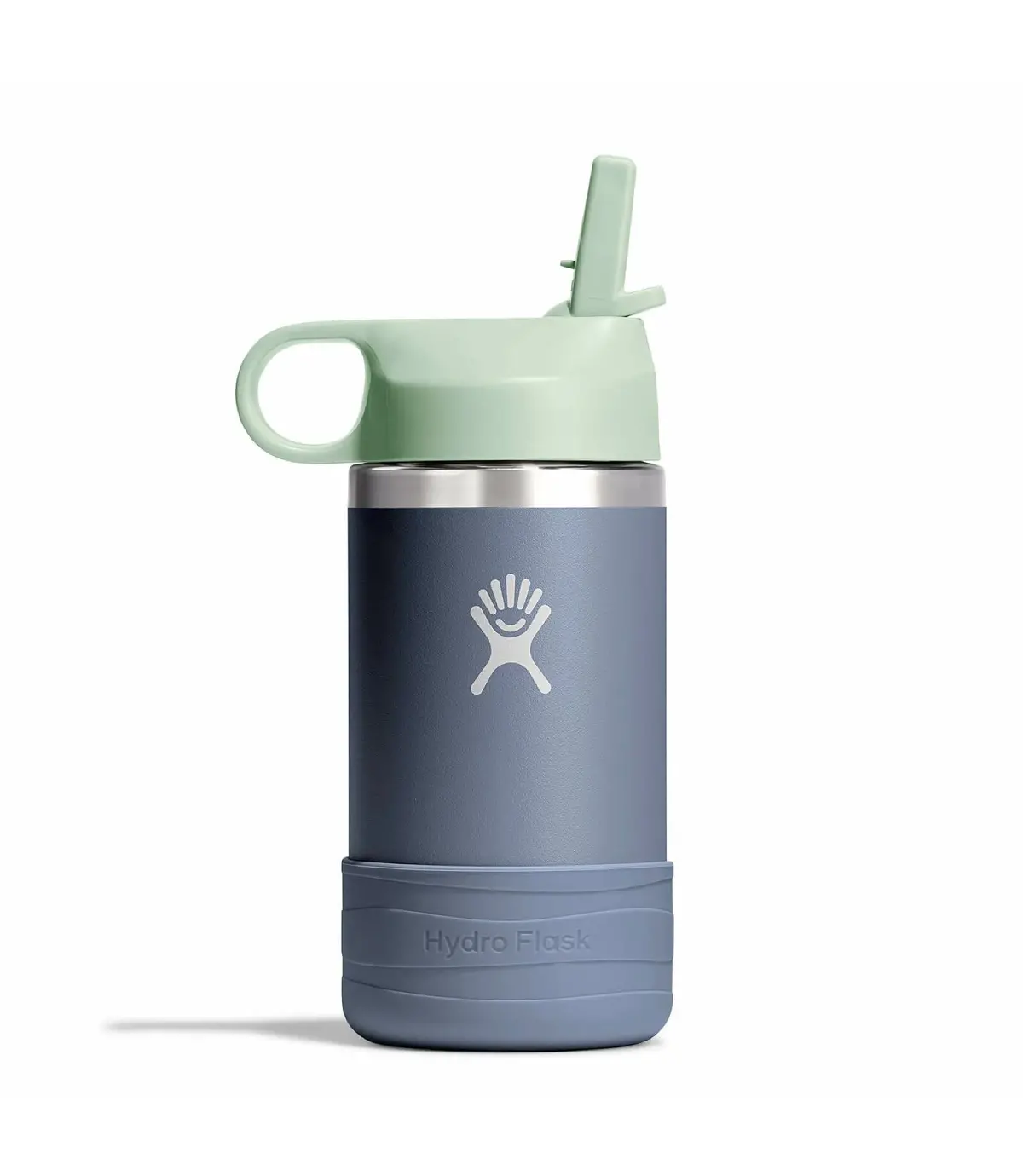 12 Oz Kids Wide Mouth Bottle W/ Straw Cap 1