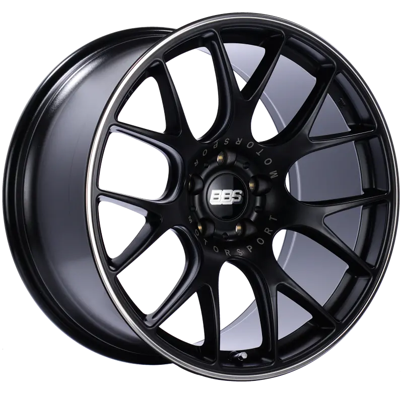 Bbs Ch-R Satin Black Rim Protector Wheel: 20X10.5", 5X114.3, Et24, 66Mm Cb 1