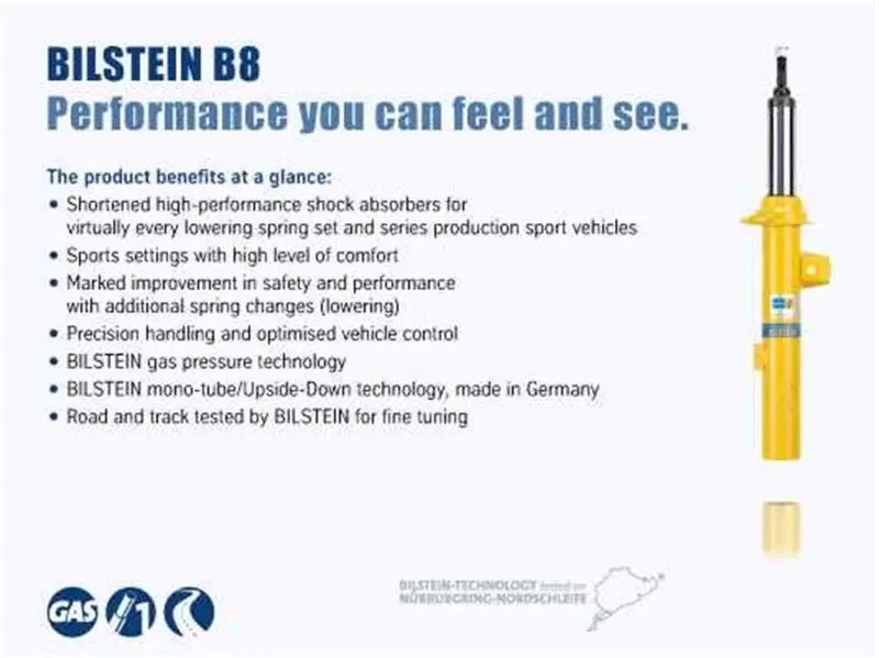 Bilstein 5100 Rear Shock For 2014 Ford F-150 2Wd – 0–1 Inch Lift Compatible 1