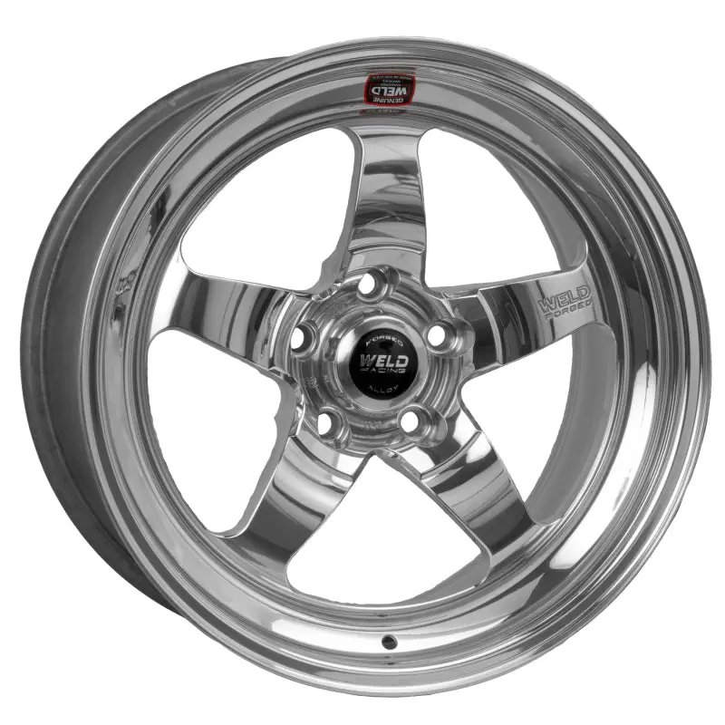 Weld S71 Polished Aluminum Wheel – 17X9", 5X4.75 Bolt Pattern, 3.8" Backspace, Medium Pad Finish 1