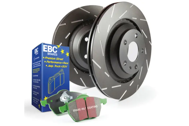 Ebc Greenstuff S2 Brake Kit – Performance Pads + Usr Drilled & Slotted Rotors 1