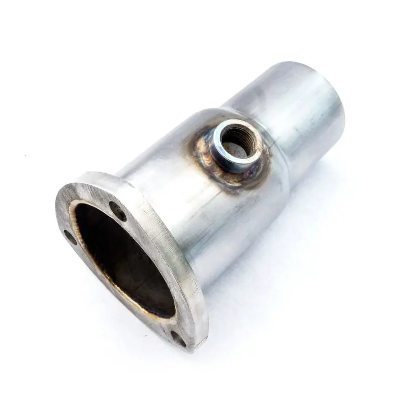 Stainless Works 3-Bolt Collector Adapter – 2.5" Od Tubing, 2.5" Od Outlet With O2 Sensor Bung 1