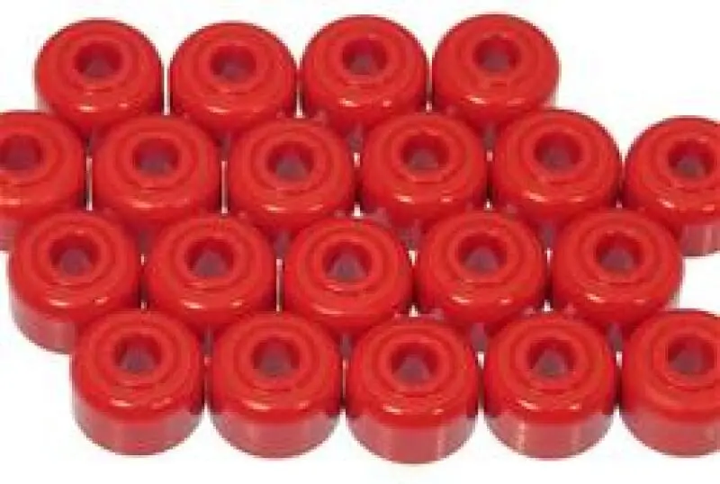 Prothane Universal Shock Mount And End Link – 5/8" Id, Hourglass Style, Red 1