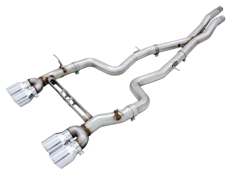 Awe Tuning F8X Bmw M3/M4 Track Edition Cat-Back Exhaust System With Chrome-Silver Tips 1