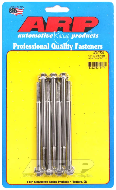 Arp Merlin Block Brodix Bb Hex Valve Cover Bolt Kit — 7-Piece Set 1