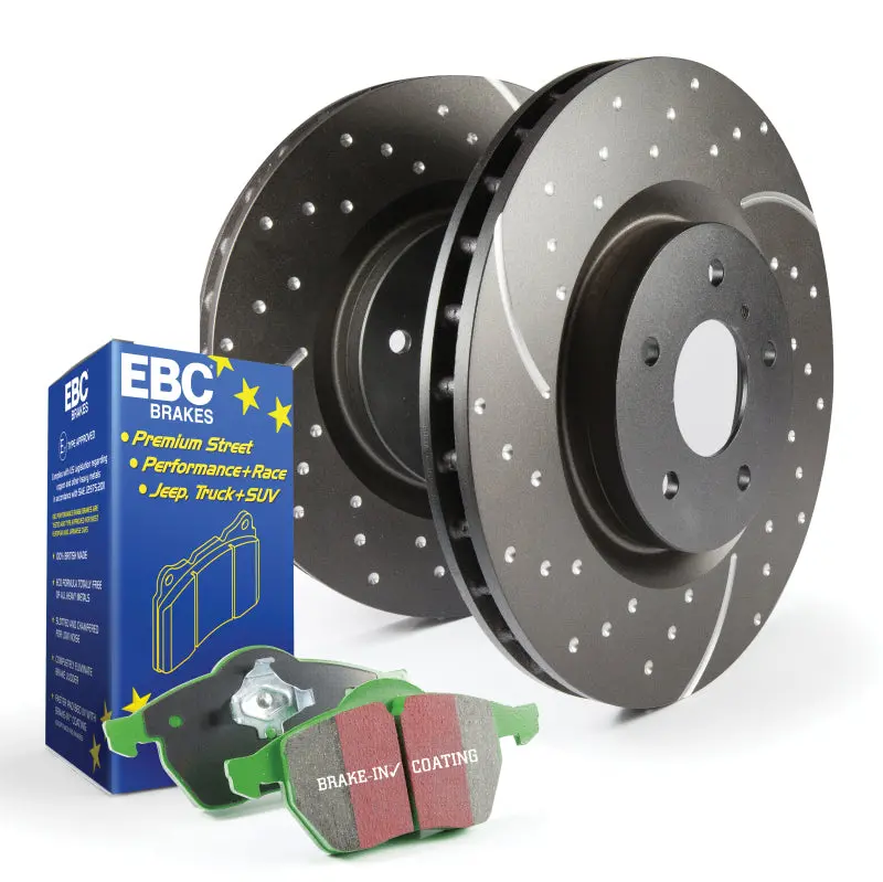 Ebc Greenstuff Street-Oriented Brake Kit With Gd Drilled Rotors – S10 Series 1
